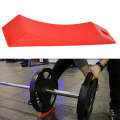Portable Non-slip Barbell Silicone Protective Gasket Change Film Barbell Plate Protector(Red)