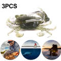3 PCS HENGJIA SO068 Submerged Crab Hook Anti-hanging Bottom Ice Fishing Bait, Color: 8cm 19g 1