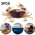 3 PCS HENGJIA SO068 Submerged Crab Hook Anti-hanging Bottom Ice Fishing Bait, Color: 8cm 19g 3