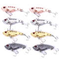 2 Sets HENGJIA VIB013 Metal VIB Fake Bait Electroplated Hard Bait, Specification: 3.5cm 3g(4 Colors)