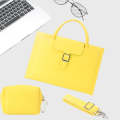 S176 Portable Waterproof Laptop Bag with Power Pack, Size: 13 inches(Goose Yellow)