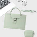 S176 Portable Waterproof Laptop Bag with Power Pack, Size: 13 inches(Mint Green)
