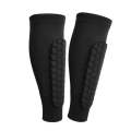 Sports Outdoor Basketball Ride Honeycomb Anti -Collision Leg Protection  L (Black
