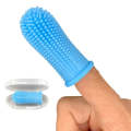 Pet Silicone Teeth Scaffolding Oral Cleaning Toothbrush(Blue)
