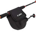 LEO 27918 Slotted Spinning Fishing Wheel Bag Fishing Carrier Protection Soft Cover, Size: Small