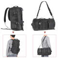 LEO 28085 Cylina Shape Fishing Gear Backpack Fishing Rod Outdoor Shoulder Bag(28085-B Black)