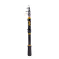 LEO 28004 Short Carbon Sea Pole Mini Road Fishing Rod Fishing Gear, Length: 240cm