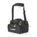 LEO 28048 Thickening Square Road Sub Bag Bait Wheel Fishing Gear Bag(Black)
