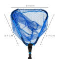 LEO 28109 Triangle 2 Section Extended Aluminum Alloy Fish Net(Blue)