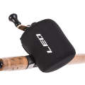 LEO 27916 Drum Style Fishing Wheel Protection Set Elastic Fishing Wheel Bag(Black)