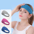 3 PCS Cold Feeling Sports Hairband Fitness Sweat-absorbing Belt(824 Rose Red)