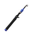Telescopic Lure Rod Mini Fishing Rod Portable Fishing Tackle, Length: 1.8m(Blue Curved Handle)