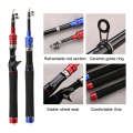 Telescopic Lure Rod Mini Fishing Rod Portable Fishing Tackle, Length: 2.1m(Red Curved Handle)