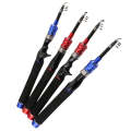 Telescopic Lure Rod Mini Fishing Rod Portable Fishing Tackle, Length: 2.4m(Red Curved Handle)