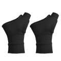 Warm and Cold Protection Gym Half Finger Gloves, Size: S(Black)