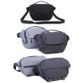 XIUJIAN Crossbody Waterproof Lightweight SLR Camera Bag, Color: 5L Dark Gray