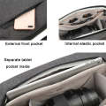 Portable Waterproof Photography SLR Camera Messenger Bag, Color: 3L Light Gray