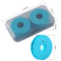 2 PCS Convenient Fishing Line Main Line Box Fishing Gear Supplies, Style: 4 Axle Box With Foam Axle
