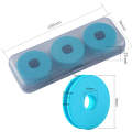 2 PCS Convenient Fishing Line Main Line Box Fishing Gear Supplies, Style: 6 Axle Box With Foam Axle