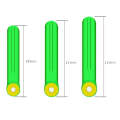 100 PCS SXP01 Dual CoreSilicone Floating Seat Fishing Accessories, Size: Large(Crystal Green)