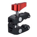 JMSUZ 124124 SLR Camera Rail Adjustable Clamp Crab Clamp (Red)