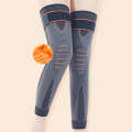 1pair Anti-Slip Compression Straps Keep Warm And Lengthen Knee Pads, Size: M(Plus Velvet Orange)