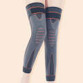 1pair Anti-Slip Compression Straps Keep Warm And Lengthen Knee Pads, Size: L(Warm Orange)
