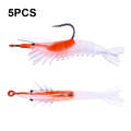 5 PCS / Bag HENGJIA SO077 6cm 3g Lead Wrapped Shrimp Soft Lure Sea Bass Fake Lure(4)