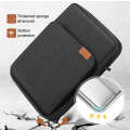 Vertical Laptop Bag Handheld Shoulder Crossbody Bag, Size: 13 Inch(Light Gray)