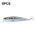 5 PCS M0205 9.6cm/9.8g Minnow Bionic Fake Bait Plastic Floating Hard Bait(1)