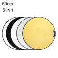 Selens  5 In 1 (Gold / Silver  / White / Black / Soft Light) Folding Reflector Board, Size: 60cm ...