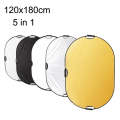 Selens  5 In 1 (Gold / Silver  / White / Black / Soft Light) Folding Reflector Board, Size: 120x1...