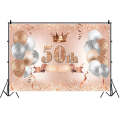 MDN12121 1.5m x 1m Rose Golden Balloon Birthday Party Background Cloth Photography Photo Pictoria...