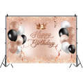 MDN12137 1.5m x 1m Rose Golden Balloon Birthday Party Background Cloth Photography Photo Pictoria...