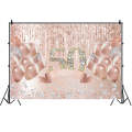 MDU05524 1.5m x 1m Rose Golden Balloon Birthday Party Background Cloth Photography Photo Pictoria...