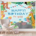 Happy Birthday Photo Backdrop Party Decoration Tapestry, Size: 150x130cm(GT56-3)
