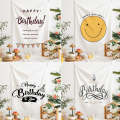 GT282 Birthday Background Cloth Party Scene Arranges Children Photos, Size: 150x200cm Velvet Clot...