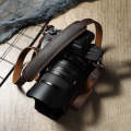 Outdoor Photography Cowhide Leather Camera Shoulder Hanging Neck Winding Strap, Spec: Top-layer (...