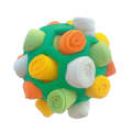 DM202206 Pet Sniffing Ball Dog Hidden Food Ball Sniffing Educational Toys(White Yellow Orange Green)