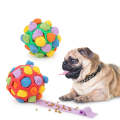 DM202206 Pet Sniffing Ball Dog Hidden Food Ball Sniffing Educational Toys(White Yellow Orange Green)