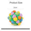 DM202206 Pet Sniffing Ball Dog Hidden Food Ball Sniffing Educational Toys(Green Ball Rainbow)