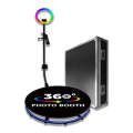 68cm RGB Fill Light Photo Booth Turning Led Camera Photo Spin Stand With Flight Case