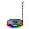 100cm Glass Type 360 Photo Booth Electric Rotating Small Stage For Parties and Weddings