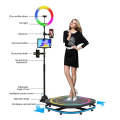 60cm Square 360 Photo Booth Electric Rotating Small Stage For Parties and Weddings