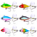 HENGJIA Submerged VIB Fake Lures Sequin Lures, Size: 5.2cm 10g(6 Colors Boxed)