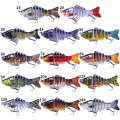 HENGJIA JM062 7 Section Fish Fake Lures VIB Minnow Fishing Lures, Size: 10cm 15g(14)