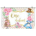 150x100cm Tea Party Tea Cup Teapot Birthday Backdrop Cloth