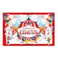Animal Amusement Park Carnival Theme Background Banner Pull Flag Circus Background Decorative Clo...