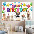 180x90cm Animal Birthday Theme Backdrop Cloth Party Decoration(2023SRB96)