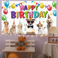 180x90cm Animal Birthday Theme Backdrop Cloth Party Decoration(2023SRB96)